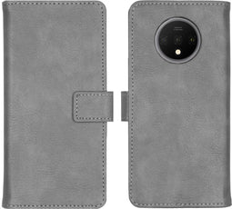 iMoshion Hoesje Geschikt voor OnePlus 7T Hoesje Met Pasjeshouder - iMoshion Luxe Bookcase - Grijs