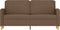 vidaXL - Tweezitsbank - 140 - cm - stof - bruin