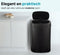 Five Stars® TR301A - Prullenbak met Sensor - 60 Liter - Soft Close Deksel - Zwart