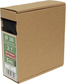Quadrios 23CA183 Krimpkous met lijm Zwart 30 mm Krimpverhouding:3:1 5 m