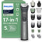 Philips Series 7000 - Multigroom - 17 in 1 - Baardtrimmer - Neushaartrimmer - Precisietrimmer - Lichaamstrimmer - Grijs - MG7951/15