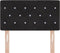 vidaXL - Hoofdbord - Crystal - Button - Tufted - Zwart - 80 - cm - Velvet