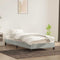 vidaXL - Bedframe - zonder - matras - 80x210 - cm - fluweel - lichtgrijs