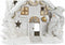 Kerstversiering DKD Home Decor Huis Besneeuwd Magnesium (38 x 21 x 45 cm) (2 Stuks)