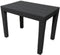 Pro Garden Tuin bijzettafeltje - antraciet - kunststof - 60 x 39 x 45 cm - koffietafel - tuinset tafeltje