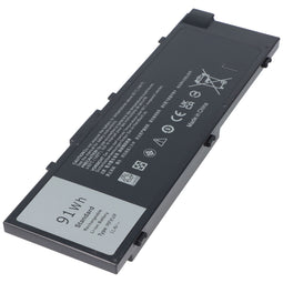 Battery suitable for Dell Precision 17 7720, Li-Polymer, 11.4V, 7980mAh, 91Wh