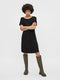 Pieces PCPETRINE SS DRESS NOOS - Dames Jurk - Viscose-mix met elastiek in taille - Maat S