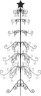 vidaXL - Kerstdecoratie - kerstboom - 215 - cm - metaal - zwart