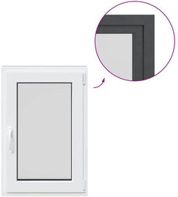 vidaXL - Kelderraam - "RISOR" - 60x100 - cm - draai-kiep - DIN - rechts - antraciet