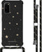 iMoshion Hoesje Geschikt voor Samsung Galaxy S20 Hoesje Met Koord - iMoshion Design Hoesje met Koord - Goud / Zwart / Stars Gold