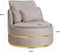 Richmond Interiors Fauteuil Kylie khaki velvet / gold (Quartz Khaki 903)