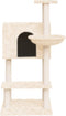 vidaXL - Kattenmeubel - met - sisal - krabpalen - 108,5 - cm - donkergrijs