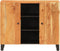 vidaXL - Dressoir - met - 2 - deuren - 90x33x75 - cm - massief - acaciahout