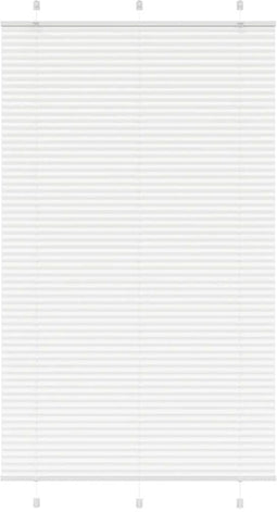 vidaXL - Plissé - rolgordijn - 115x200 - cm - stofbreedte - 114,4cm - polyester - wit