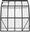 vidaXL - Broeikas - met - basisframe - 6,43 - m² - aluminium - antracietkleurig