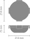 Brabantia Make & Take Salade Lunchbox To Go - 1,3 l - Kunststof - Dark Grey