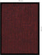 vidaXL - Deurmat - 40x60 - cm - gestreept - rood