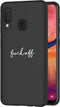 imoshion Hoesje Geschikt voor Samsung Galaxy A20e Hoesje Siliconen - imoshion Design hoesje - Zwart / Fuck Off