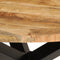 vidaXL - Eettafel - Ø110x76 - cm - massief - ruw - mangohout