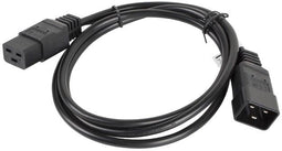 Lanberg CA-C19E-10CC-0018-BK - C19 naar C20 kabel - 180 cm - Zwart