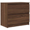 vidaXL - Tv-meubel - 60x35x54 - cm - bewerkt - hout - bruin - eikenkleur
