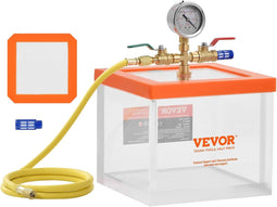 Vacuumkamer 7,57 l, multifunctionele acryl vacuum ontgassingskamer, transparante vacuumkamer voor he