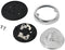 Dragon-Tools Zijlamp Markeringslamp Set - Wit - Ø 70 mm - Chroom - 2 stuks