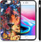 iMoshion Hoesje Geschikt voor iPhone SE (2022) / SE (2020) / 8 / 7 Hoesje Siliconen - iMoshion Design hoesje - Zwart / Meerkleurig / Jungle Lion