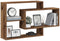 vidaXL - Wandschap - 104x20x58,5 - cm - bewerkt - hout - oud - houtkleurig