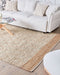 TELLIKAYA - Loper vloerkleed - Groen/Beige - 200 x 300 cm - Jute