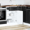 vidaXL - Keuken - onderkast - Lucca - bewerkt - hout - zwart