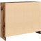 vidaXL - Dressoir - 91x28x75 - cm - bewerkt - hout - oud - houtkleurig