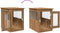 vidaXL - Hondenbench - 45x62x59 - cm - bewerkt - hout - artisanaal - eikenkleurig