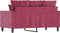 vidaXL - Tweezitsbank - 120 - cm - fluweel - wijnrood