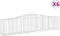 vidaXL - Schanskorven - 6 - st - gewelfd - 400x50x80/100 - cm - gegalvaniseerd - ijzer