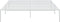 vidaXL - Bedframe - metaal - wit - 140x190 - cm