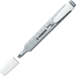 STABILO Swing Cool Pastel - Markeerstift - Perfect Voor Onderweg - Mistig Grijs - Per Stuk