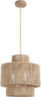 tectake® Plafondlamp Allegra - Hanglamp Boho stijl - Ø32 x 33 cm - Jute lampenkap - 40W - Woonkamer slaapkamer eetkamer