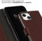 Selencia iPhone 15 - Echt Lederen Bookcase - 3 Pashouders - Bruin
