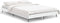vidaXL - Bedframe - bewerkt - hout - wit - 120x190 - cm