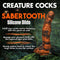 Sabretooth - Silicone Dildo - Orange/Black