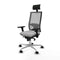 Bureaustoel met hoofdsteun Piqueras y Crespo 3D086N1 Lichtgrijs
