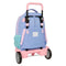 Schoolrugzak met Wielen Munich Mellow Blauw Roze Hemelsblauw 33 x 45 x 22 cm