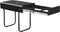 tectake® Ashlyn - Inbouw Prullenbak - 3 Vakken 3x10 L - Telescooprails - Zwart