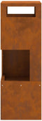 vidaXL - Vuurkorf - Vierkant - 35x35x100 - cm - Verweerd - Staal