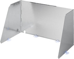 ProPlus Windvrij Kookscherm - 70x32cm - 3 delig - Aluminium - Inclusief zuignappen - Anti-spatscherm - Vlambeveiligers - Campingscherm - Gasbrandschild - Warmtebeheerscherm - Buitenkeuken – Campingaccessoires