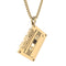 Chocli halsketting Cassettebandje 18k verguld
