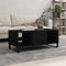 vidaXL - Salontafel - 102x50x40 - cm - bewerkt - hout - zwart
