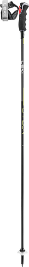 LEKI Carbon 12 3D - Skistokken - Trigger 3D Pro G-handgreep - zwart/antraciet/geel 135 cm
