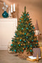 House of Seasons - Kerstballen Set - Onbreekbaar - Ø7 cm - Petrol (60 stuks)